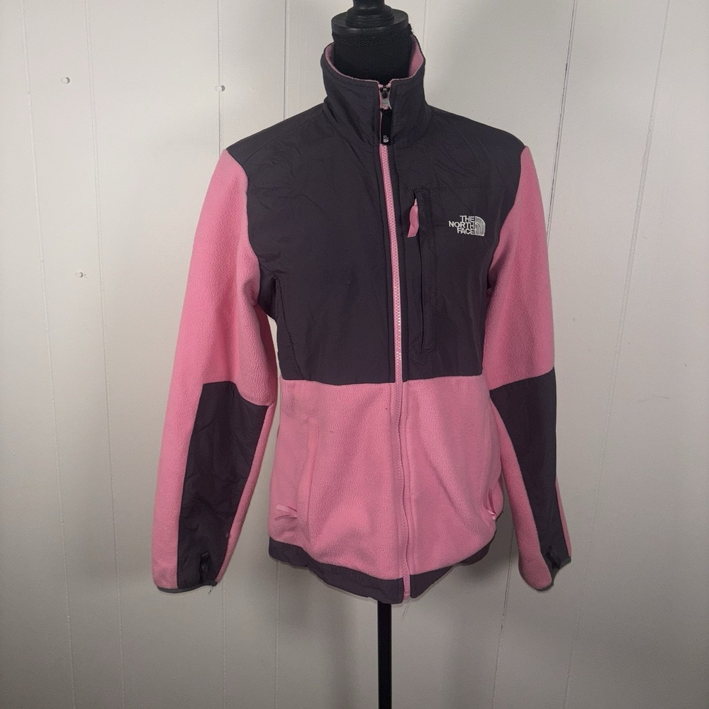 The North Face Pink and Gray Denali fleece  Jacket